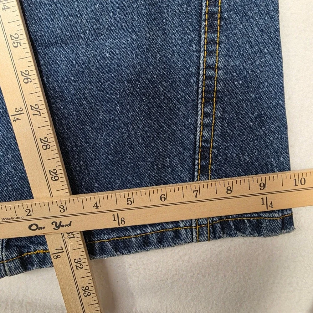 Levi's Noughties Bootcut Womens 33 Blue Jeans Y2K Low Rise Flap Pocket Denim